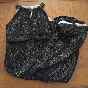 Beautiful black lace maxi dress